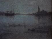 James Abbott McNeil Whistler, Nocturne in Blue and Silver:The Lagoon Venice